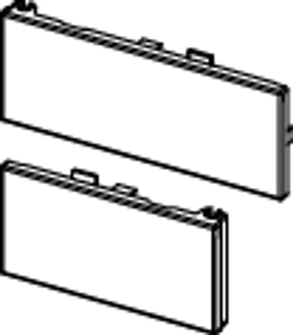 TECE Betätigungstasten aus Glas in weiß, angeordnet in schlanker Form mit einer klaren Oberfläche, platziert auf einer glatten Unterlage.